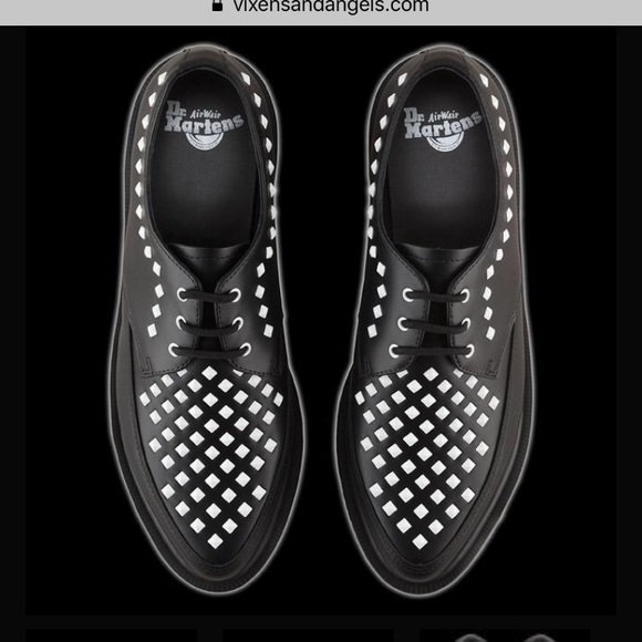 Dr. Martens Shoes - Dr Martens Eyelet Black Willis Stud Creeper Shoe